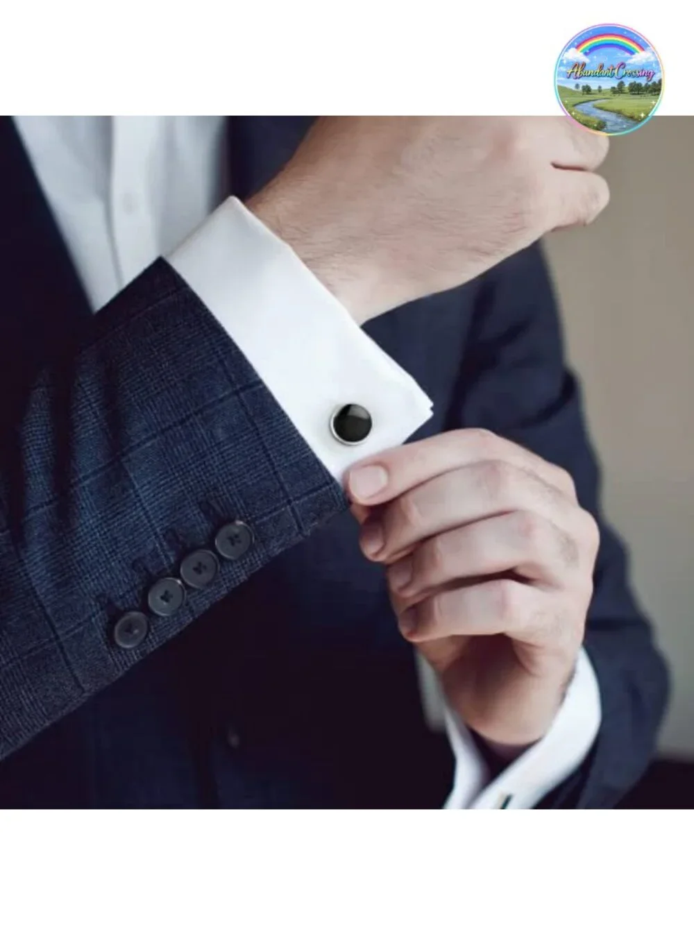 Cufflinks & Tuxedo Studs Set - 316L Stainless Steel Formal Wedding Jewelry